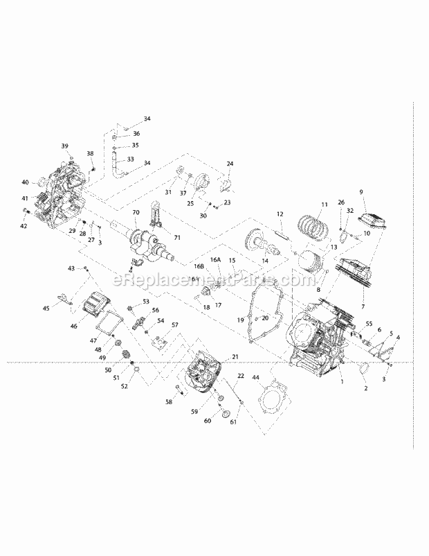 Gtv-760 Engine Diagram and Parts List for M72-GN 53AB5FEZ150 Cub Cadet Sprayer